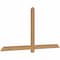 Ekena Millwork Eugene Smooth Timber Gable Bracket, Western Red Cedar, 72"W x 36"H x 1 1/2"D x 3 1/2"F, 12/12 Pitch GBW072X36X0204EUG00SWR - alternate 3